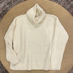 Madewell Checkered Turtleneck Sweater